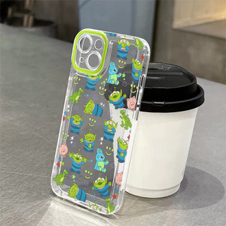🔥AWIFI🔥เข้ากันได้สำหรับ เคสไอโฟน11 เคส iphone 16 Pro Max 7 8 Plus XR X XS MAX 12 13 14 15 เคสใส การ์ตูนไดโนเสาร์เอเลี่ยน