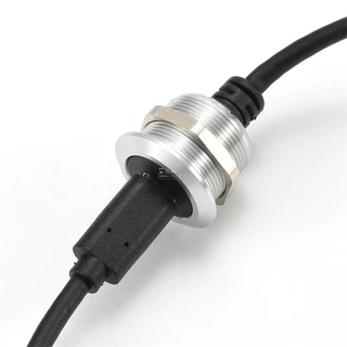 AVSSZ 0.5-2m โลหะ HDMI2.0 Data Extension Cable Connector Female to Male Flush Mount Adapter Socket Wires, for Car Truck Moto Industry