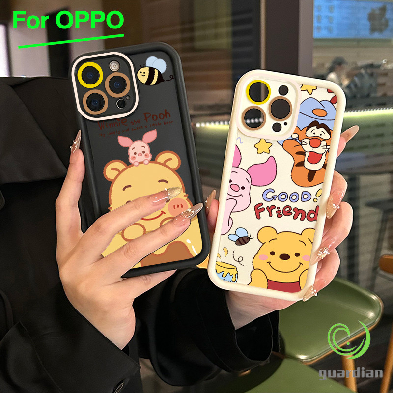 For เคสโทรศัพท์ OPPO A3 A3X A60 5G A9 A18 หมีพูห์ A38 A15 A15s A60 A35 A17 A17K A79 5G OPPOA57 4G A55 A77 A77S