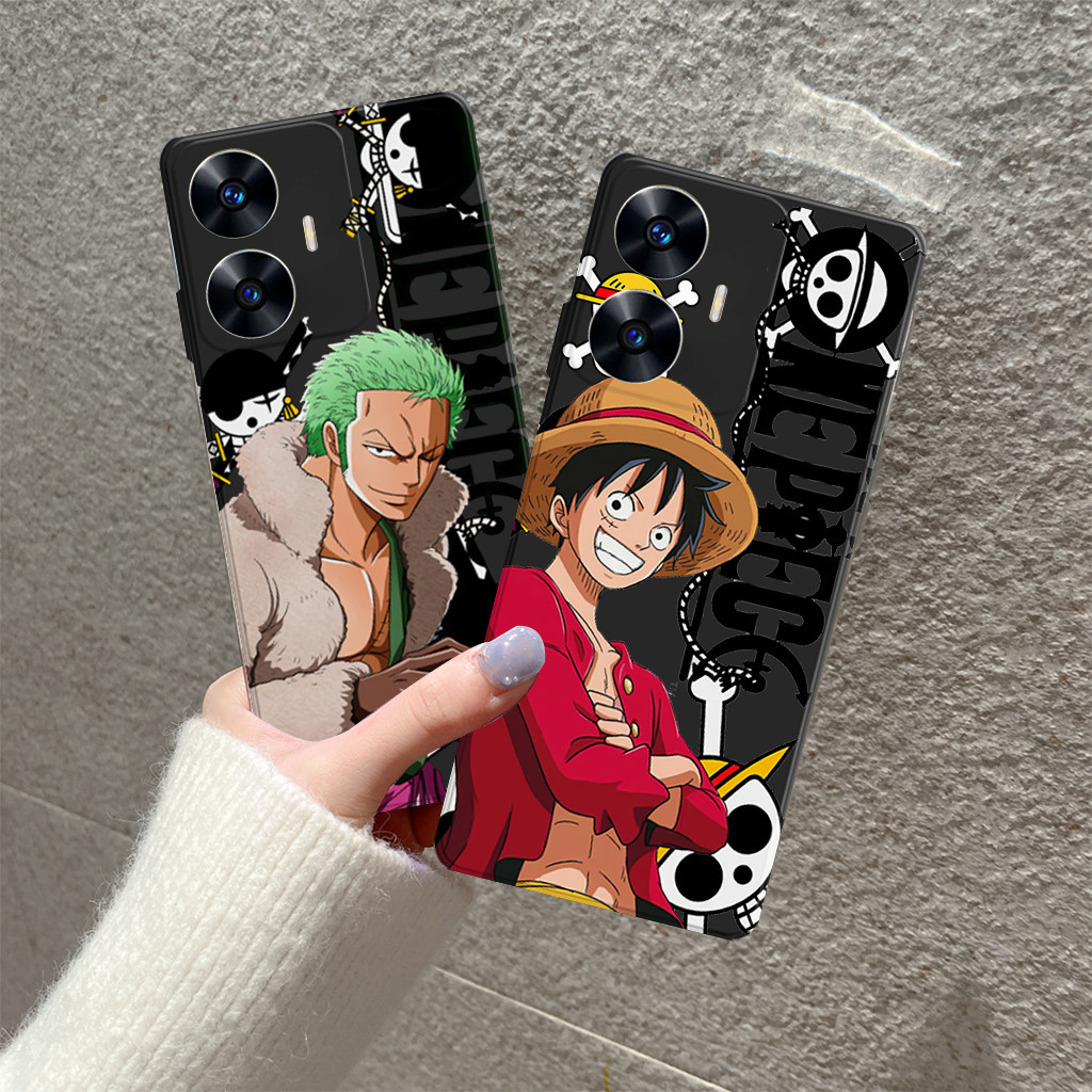 Realme C55 Soft Case Pro Camera Motif 0ne Piece Silicone Tpu Casing Custom Protective Cover Hp