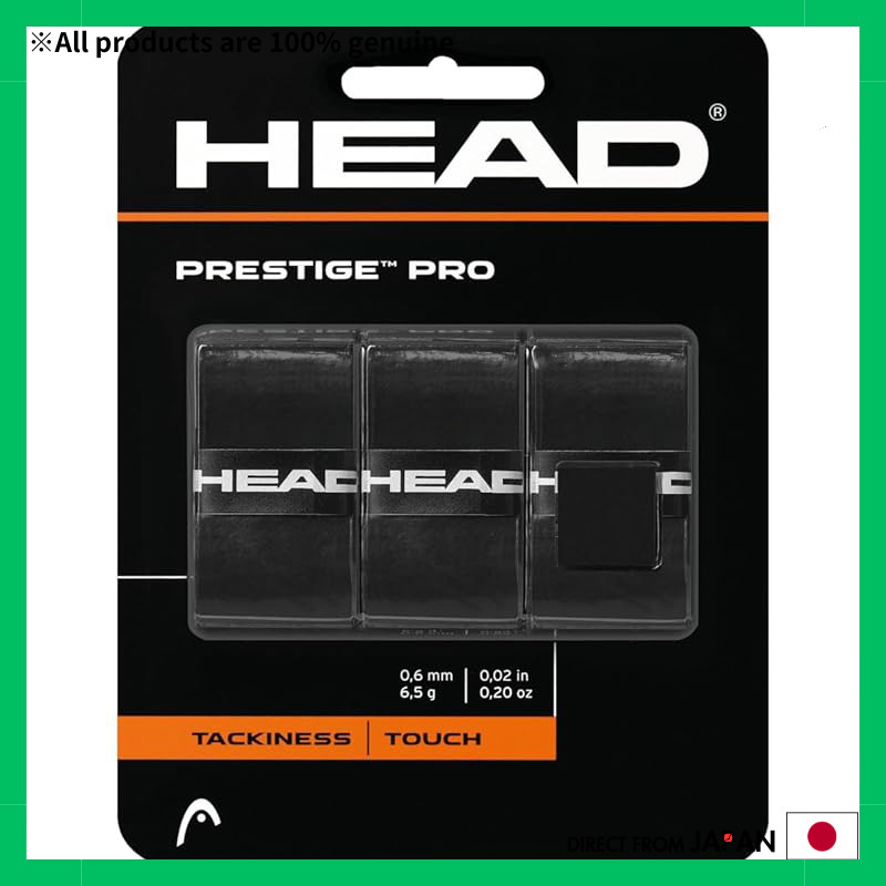 HEAD Prestige Pro Tennis Overgrip (3 Pack) - Black & White Options