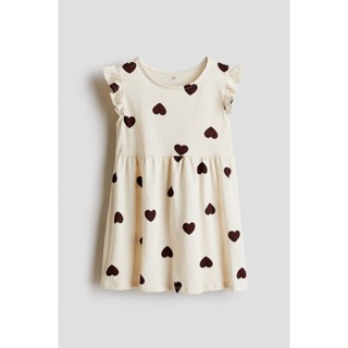 H&M(เอชแอนด์เอ็ม) เดรสผ้าฝ้ายพิมพ์ลาย เด็กผู้หญิง 1312296_1