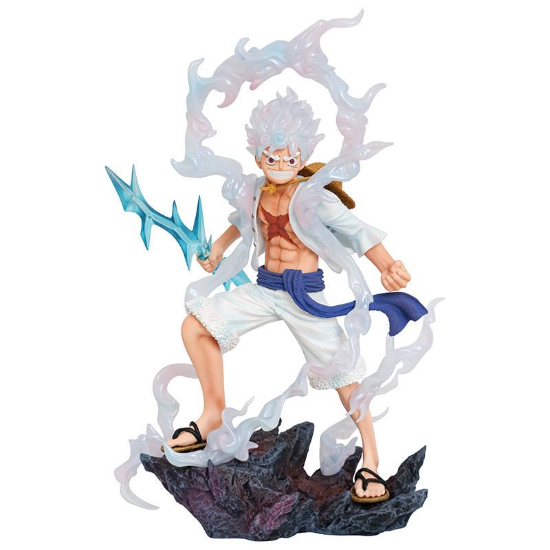 LX Lightning Nika Luffy ห้าความเร็ว Luffy Close-grip Thunderbolt One Piece Hand-made ชุดอะนิเมะเครื่