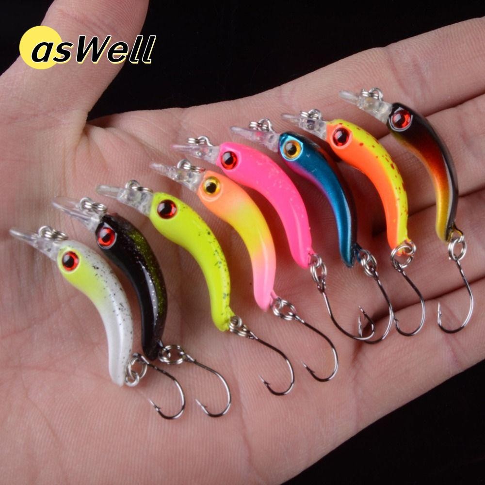 ASWELL เหยื่อตกปลาจิ๊ก แบบจิก.Minnow จากABS สีสันสวยงาม เหมาะสำหรับมือโปรและมือใหม่