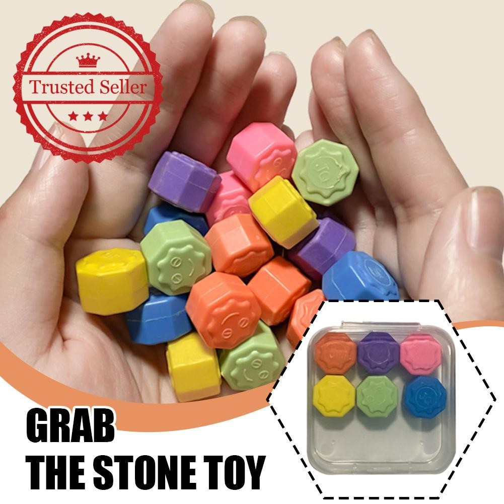 ซื้อ 1 Take 1 Squid Game เกมเล่นแบบดั้งเดิมของเกาหลี Gonggi W/round Case Pebbles Set Jack R0g0