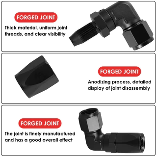 สากล หนึ่ง4 6 8 10 12 16หนึ่ง 45° 90° น้ํามันเชื้อเพลิง Cooling CPE หมุน-Hose End Fitting Connector น้ํามัน Cooler การใช้สายปลอมประเภทอะแดปเตอร์ Joint สําหรับรถยนต์