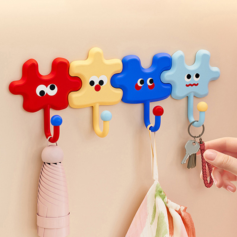 Dopamine Puzzle Hooks ชั้นวางตะขอกาวติดผนังตกแต่งบ้าน ราคา ถูกที่สุด ดีลบีเคเค แกลเลอรีภาพที่ 3