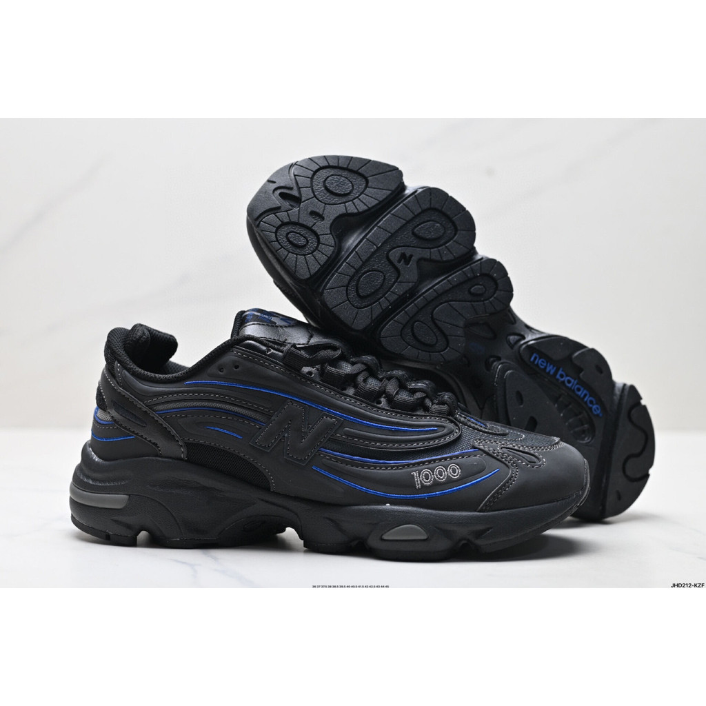 New Balance NB 1000 รองเท้าวิ่งกันลื่นทนต่อการสึกหรอ M1000TI สีดําสีน้ําเงิน