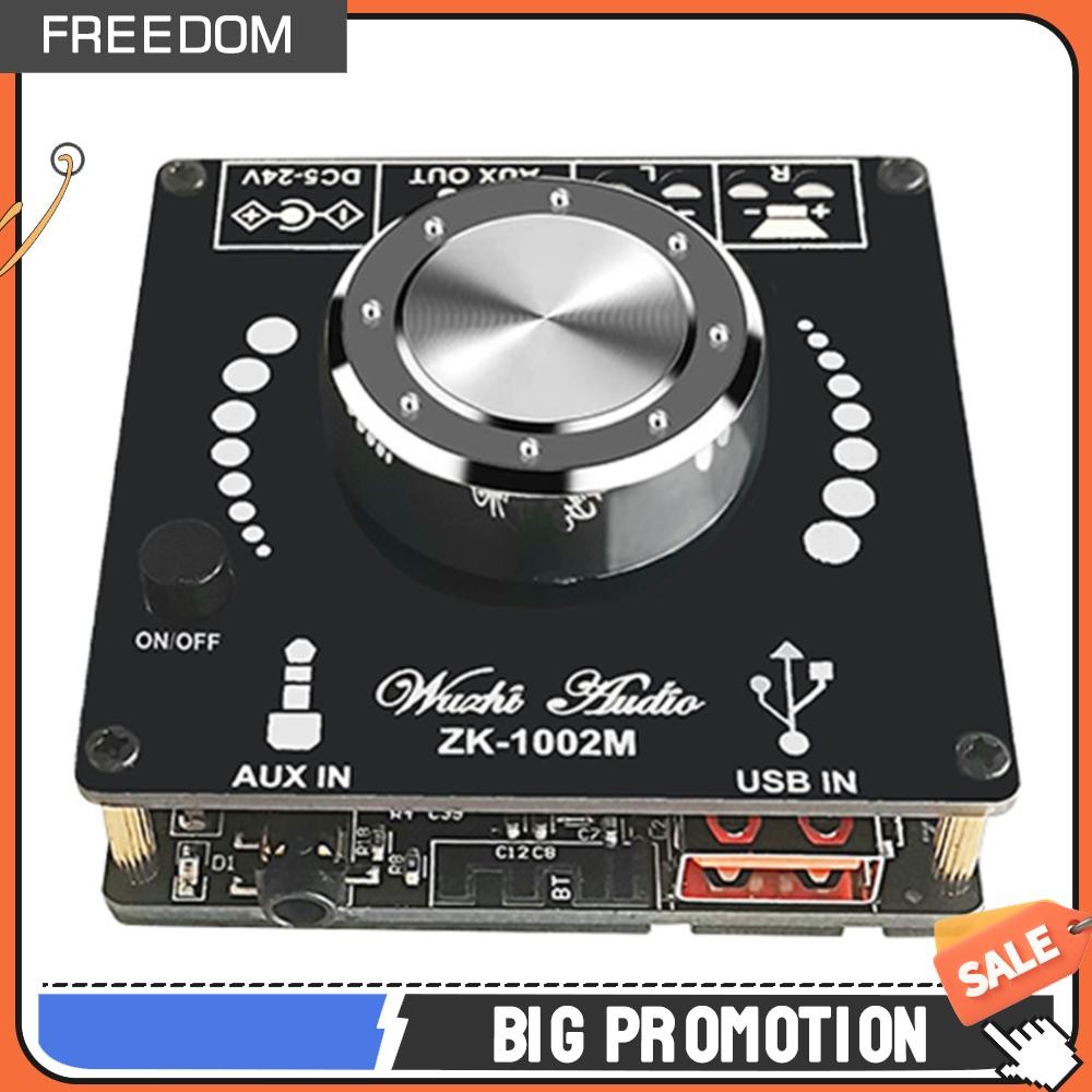 ZK-1002M 2x100W บอร์ดแอมป์ขยายเสียงดิจิตอลไฮไฟที่รองรับบลูทูธ