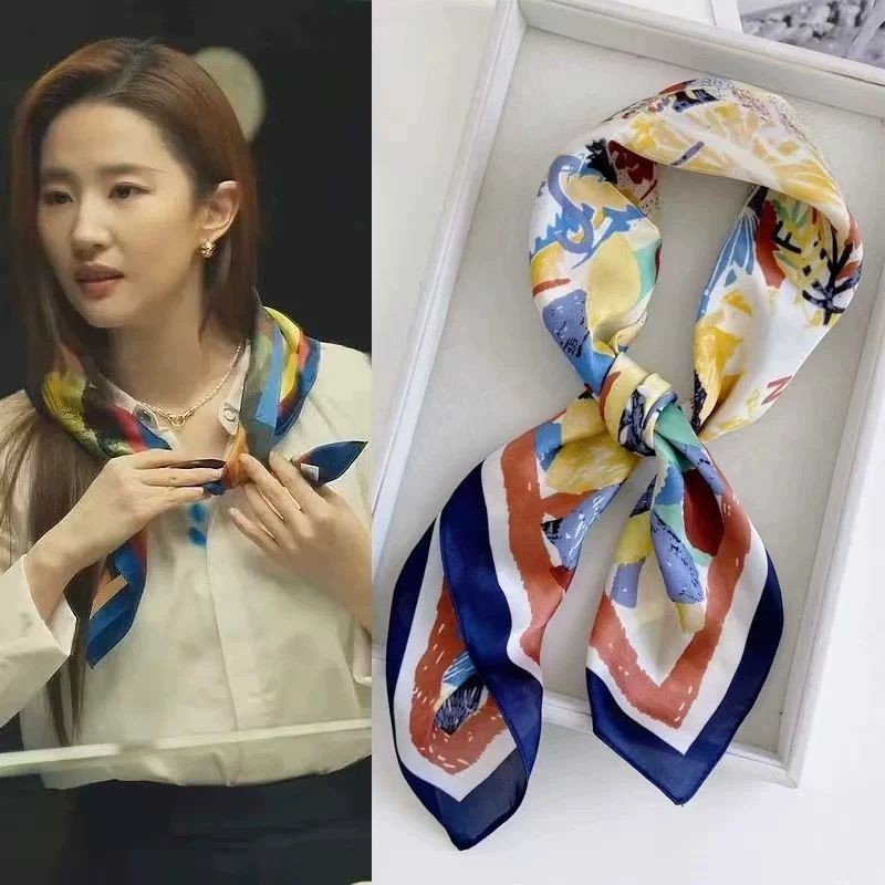 เรื่องราวของดอกกุหลาบ Liu Yifei ผ้าพันคอหญิง 2020250904