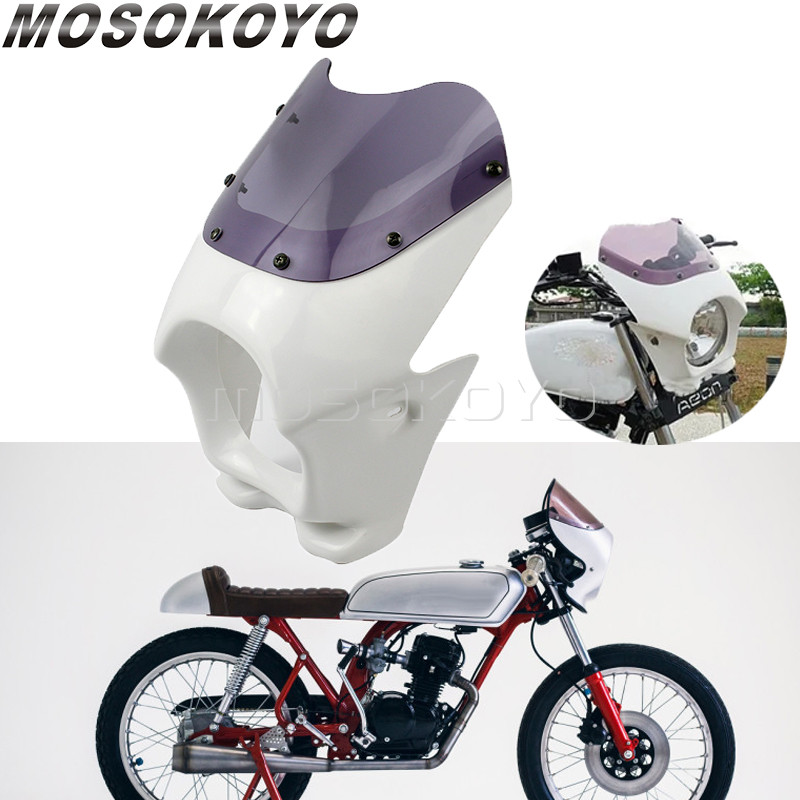 Gไฟหน้ารถจักรยานยนต์ Fairing Light หน้ากากสําหรับ Honda Ape ลิง Benri 90 50 125 Yamaha TZM50 YB50 Su