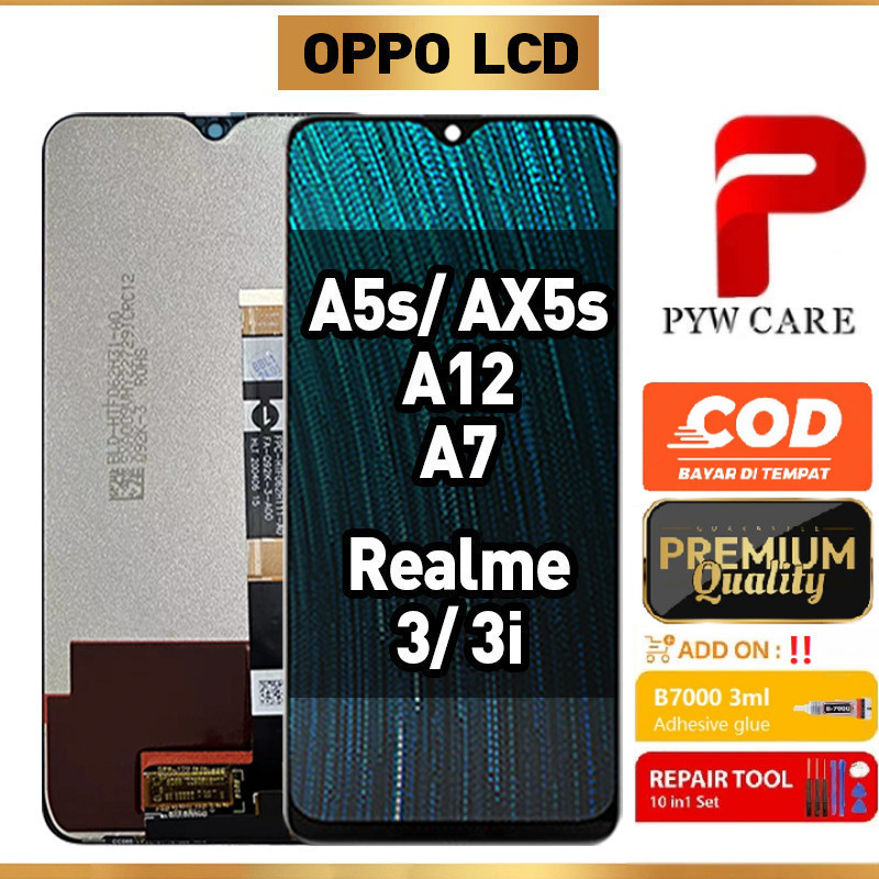 หน้าจอ LCD ที่รองรับสําหรับ OPPO A5s / Oppo A12 / Oppo A7 / Realme 3 / Realme 3i หน้าจอ LCD