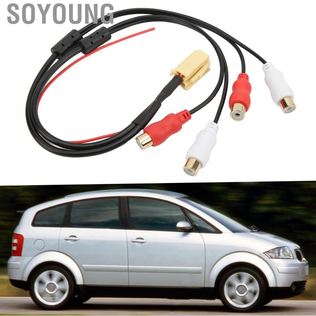 Soyoung รถสายออก 4 ในการเปลี่ยนสายเคเบิลสำหรับเครื่องเล่นซีดี VDO ISO ปลั๊ก ISO AdapterCompatible In