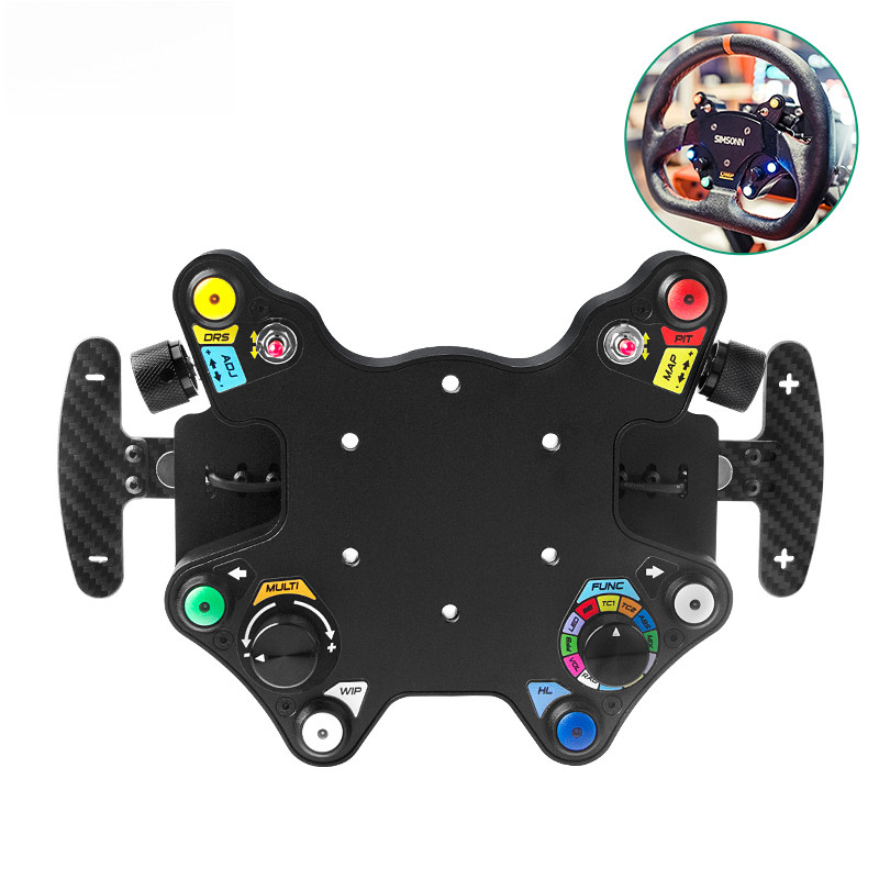 PC Simracing พวงมาลัยปุ่ม LED Racing Hub เครื่องมือปุ่มกล่อง Paddle Shifters สําหรับ Logitech G29 Th