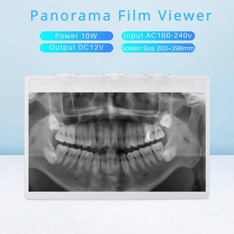 Dental X-Ray Film Illuminator Light Box X-ray Viewer แผงไฟ LED ทันตแพทย์ 10W AC100-240V Panorama Fil