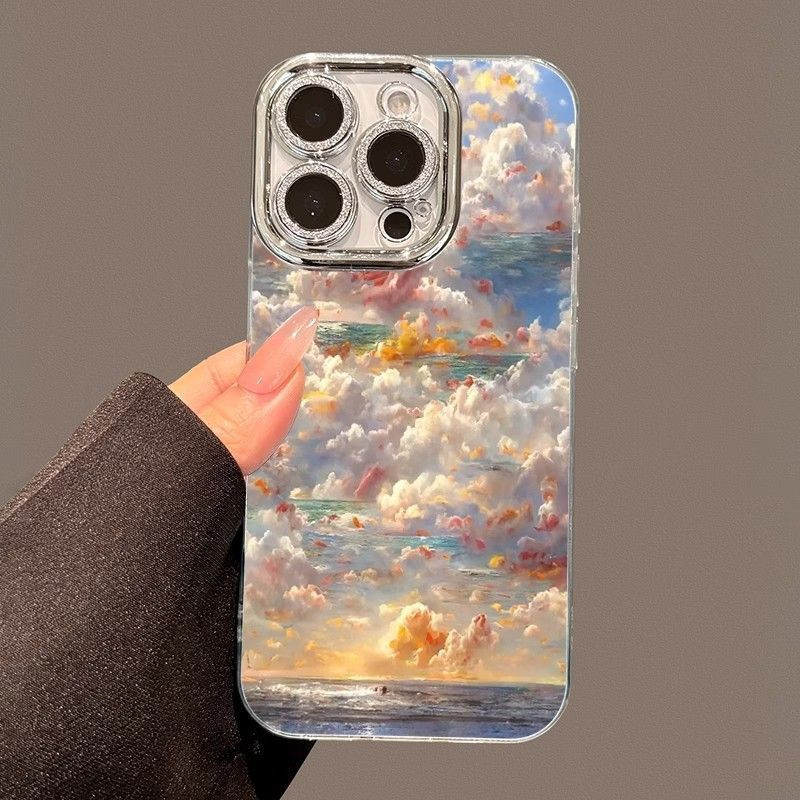 💖Bov💖เคสApple ที่รองรับ เคส เคส iPhone 16 PRO MAX iPhone 15 PRO MAX เคสไอโฟน 14 PRO MAX 13 PRO MAX เชลล์ขนนก-HLYSJK109