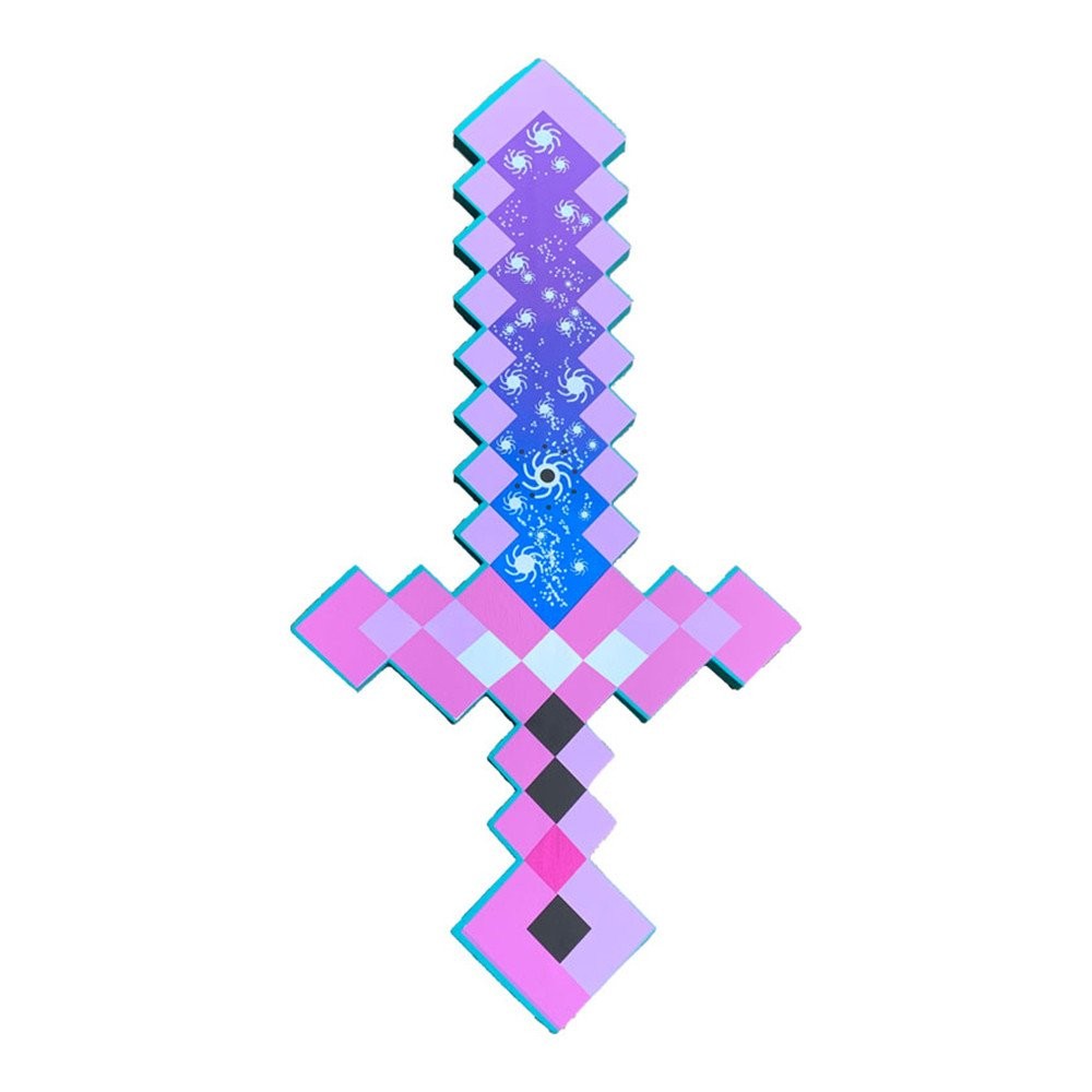 Minecraft สินค้าสไตล์เดียวกันรุ่นทางกายภาพ Props เครื่องมือ Endless Ultimate ดาบโฟมขนาดใหญ่อาวุธของเ