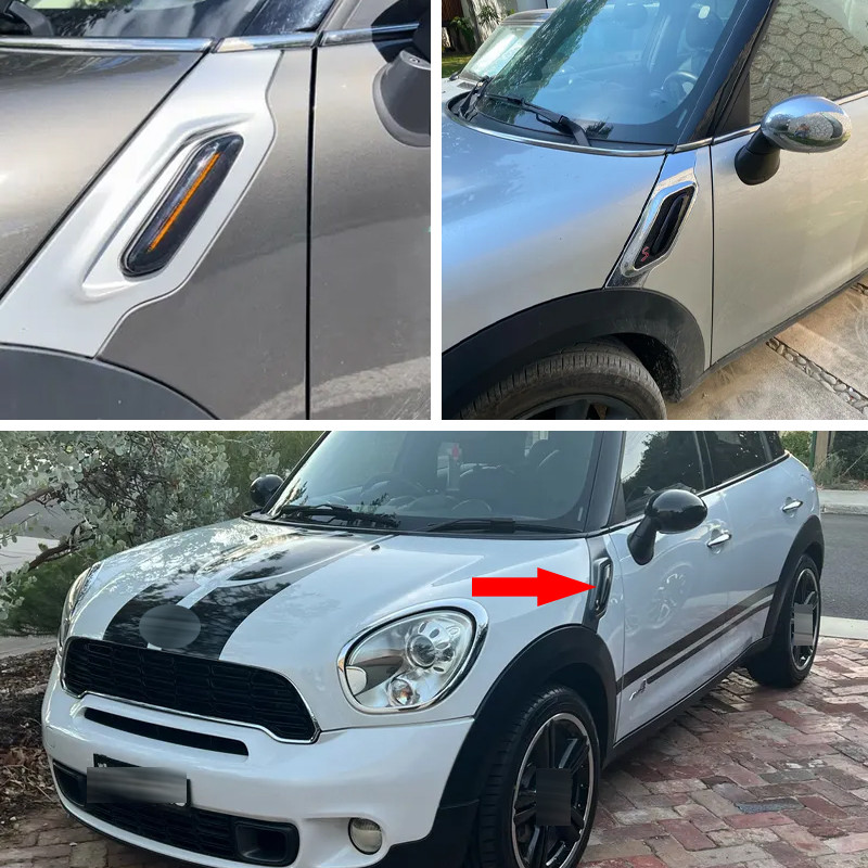 2PCS สําหรับ BMW MINI COOPER R60 R61 COUNTRYMAN PACEMAN รถ LED ด้านข้าง Marker ไฟแสดงสถานะไฟเลี้ยวไฟสัญญาณ