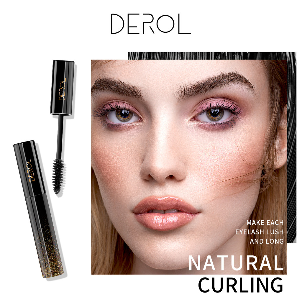 Derol Elven Eyes Long Mascara Waterproof Smudge-proof, Longening & Curling Dinning Gel 8ml