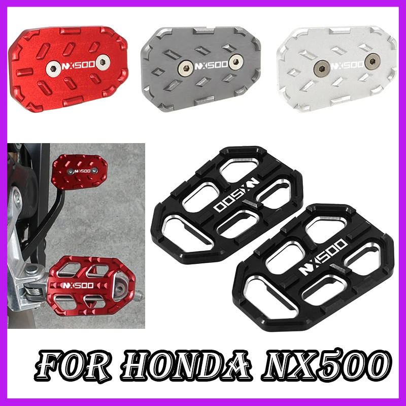 สําหรับ Honda NX500 NX 500 2024 2025 อุปกรณ์เสริมรถจักรยานยนต์หมุดเท้าด้านหน้า Footpegs เหยียบขยายด้านหลังเบรคคันโยกเหยียบขยาย Peg Pad Extender เหยียบ