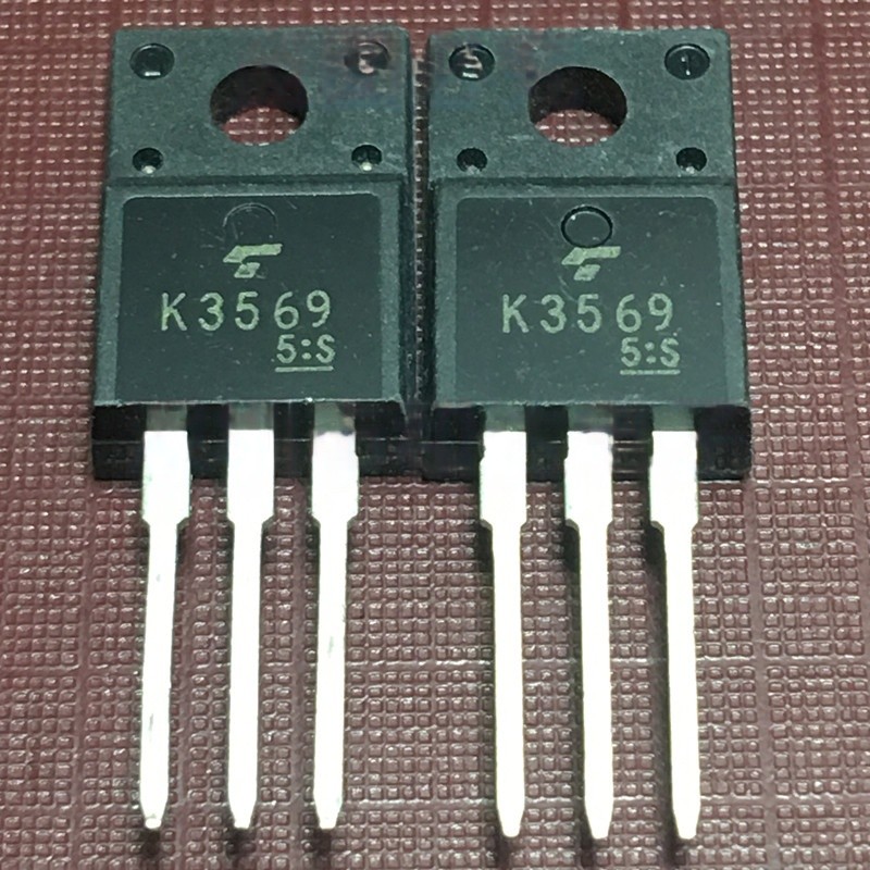 ((1 ชิ้น) ชิ้นส่วนอิเล็กทรอนิกส์ K3569 2SK3569 คลังสินค้าพร้อม TO-220F 600V 10A MOS Field Effect Tub