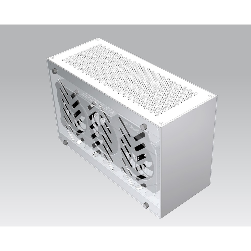 [การจองรูปแบบ 2023] Critical cp1 Air-Cooled cnc All-Aluminum Side Transparent Long Graphics Card sfx