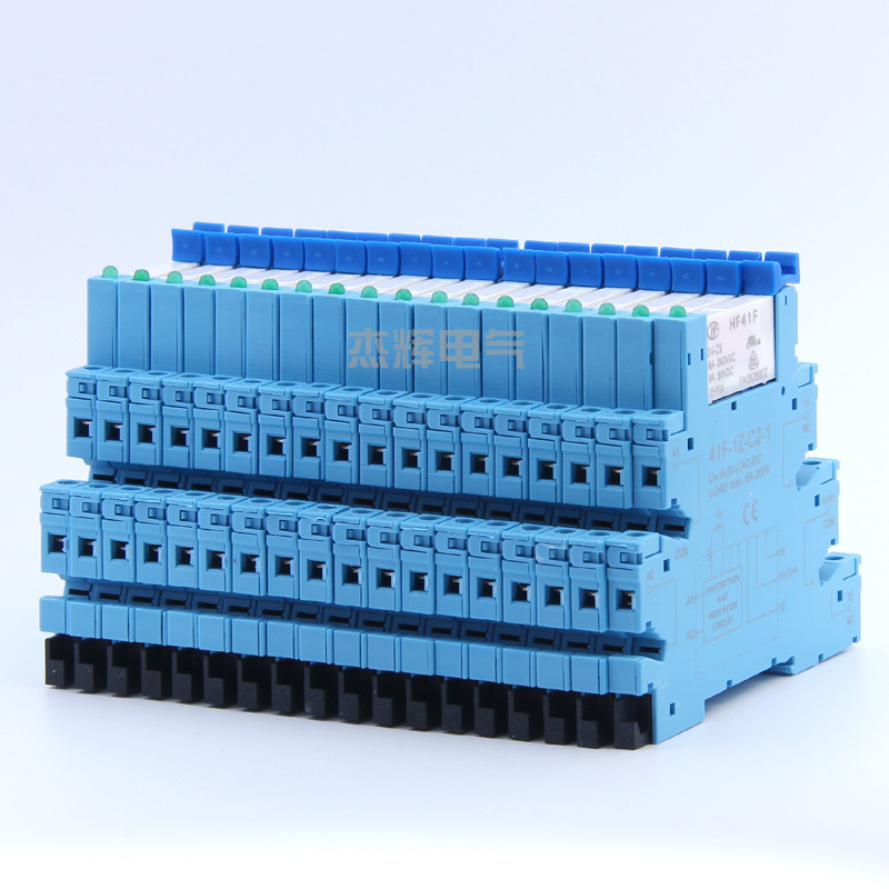 HF41F-024-ZS 24V โมดูลรีเลย์มาโครบางเฉียบ 41F-1Z-C2-1 PLC-RSC