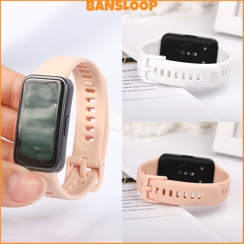 สายยางกีฬา for Huawei Band 10 / 9 / 8 สายรัดข้อมือที่สามารถปรับได้เปลี่ยนได้ for Smartwatch Huawei Band 10 9 8 NFC