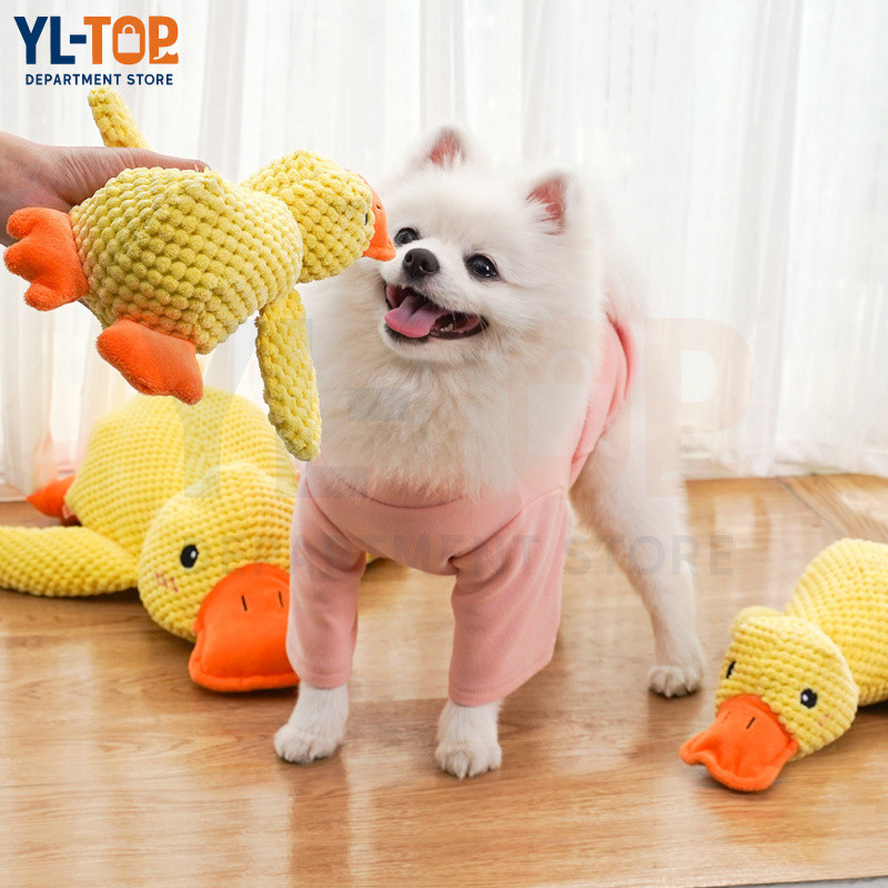 ของเล่นสัตว์เลี้ยงอัจฉริยะสำหรับสุนัข ตุ๊กตาเป็ดที่มีเสียงในตัว ของเล่นสุนัข ของเล่นแบบโต้ตอบ CW71 ราคา ถูกที่สุด ดีลบีเคเค แกลเลอรีภาพที่ 5