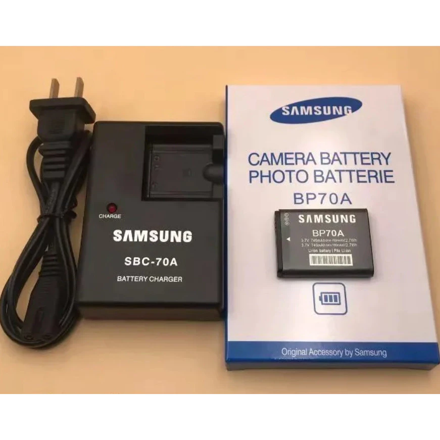 เหมาะสําหรับ Samsung PL20 PL80 PL100 PL200 ST65 ST70 กล้อง BP70A เครื่องชาร์จแบตเตอรี่