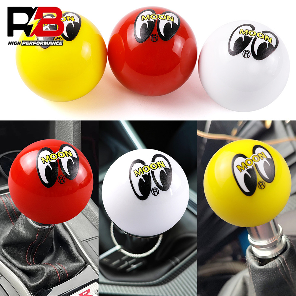 Ball สไตล์ MOON EYES Smile Face JDM เกียร์รถ Stick Shift Knob Shifter Lever Head