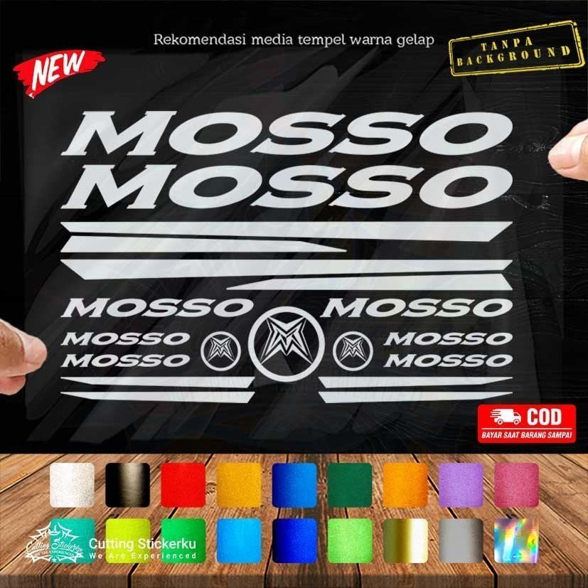 HP Mosso สติกเกอร์กันน้ําทนทานสําหรับรถจักรยานยนต์และรถยนต์ Variations หมวกกันน็อคสติกเกอร์เคสโทรศัพท์