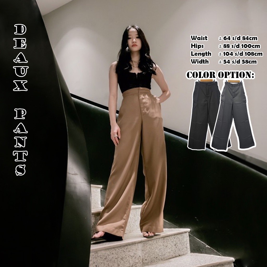 FM กางเกงเอวสูงขายาวผู้หญิง / กางเกงทางการและลําลอง Z002