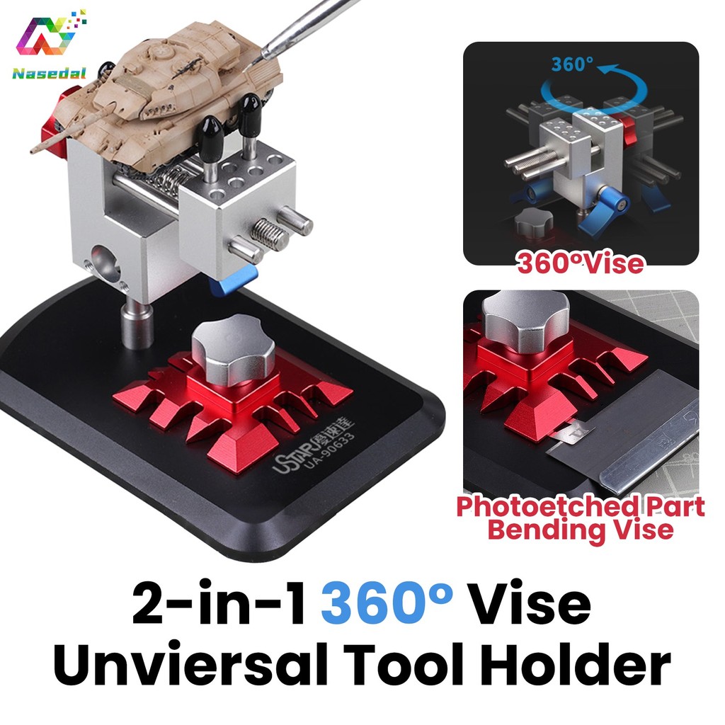 2-In-1 360°อลูมิเนียม Bench Vise รุ่นทํา Multifunctional