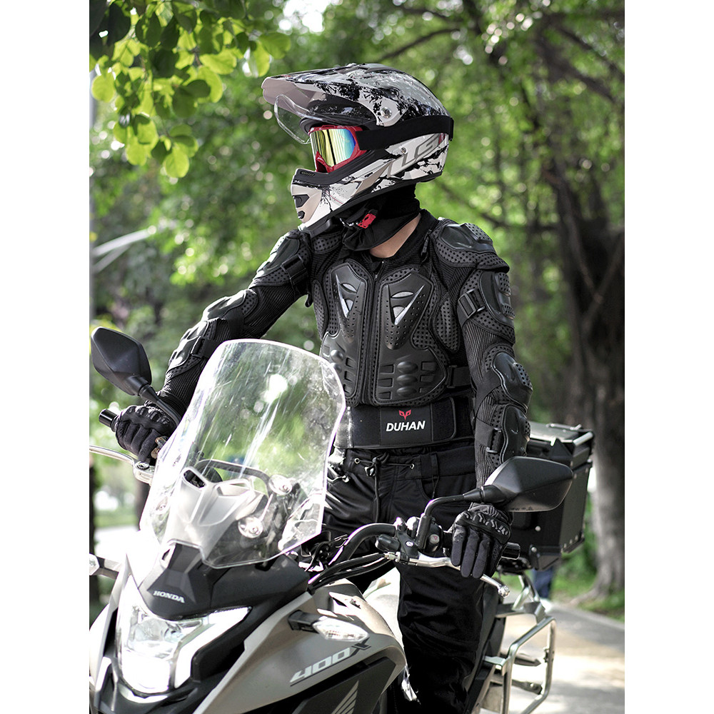 เสื้อกันกระแทกด้านข้างสำหรับมอเตอร์ไซค์ Duhan ระบายอากาศได้ ทนทาน ออฟโรด