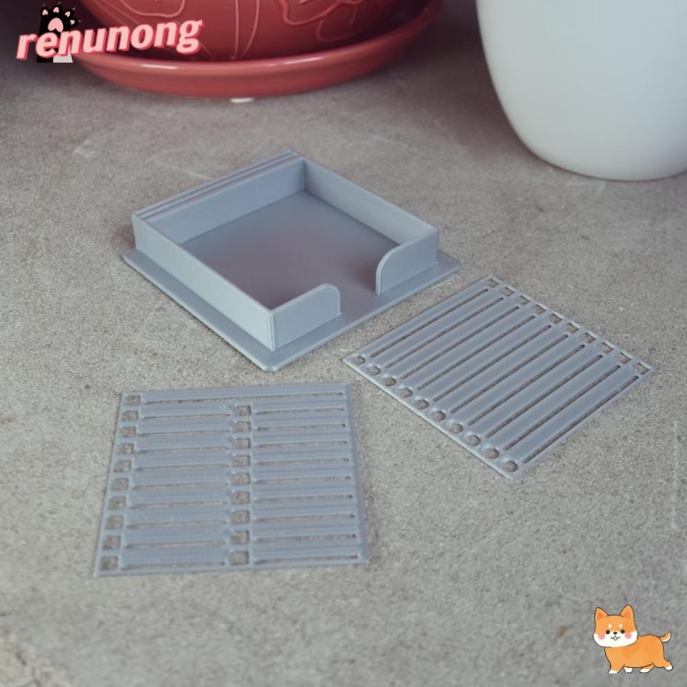 RENUNONG Sticky Note Holder, Sticky Note Storage Tools Sticky Note Organizer Sticky Note Template, N