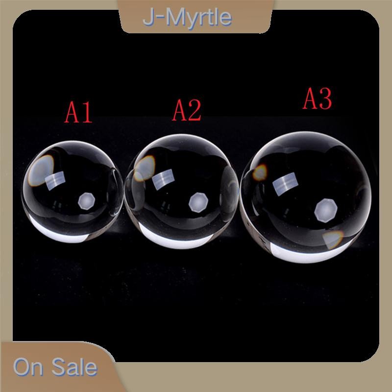 J-Myrtle 60/70/80 มม. Contact Juggling Ball Magic Tricks คริสตัล Ultra Clear Ball Nice