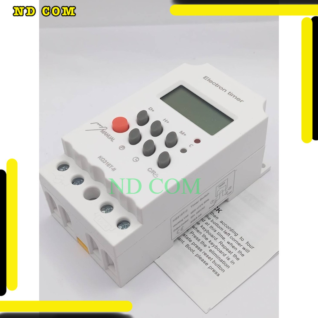 new คุ้มงานแท้ KG-316T-II 12,24,220V ทามเมอร์เวลา เวลา ตัวตั้งเวลา นาฬิกาเวลา KG-316T-II 12,24,220V