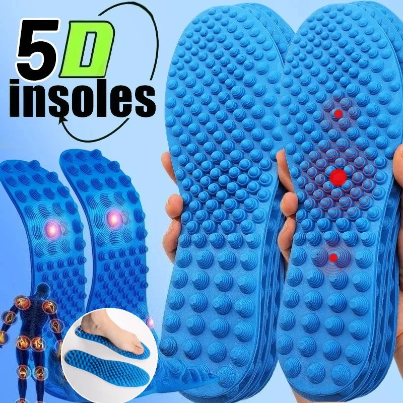 1 คู่นวด Insoles สําหรับเท้า Comfort Shock Absorption รองเท้าพื้นรองเท้าผู้ชายผู้หญิงรองเท้า Soft Acupressure บนเท้ารองเท้า Pads