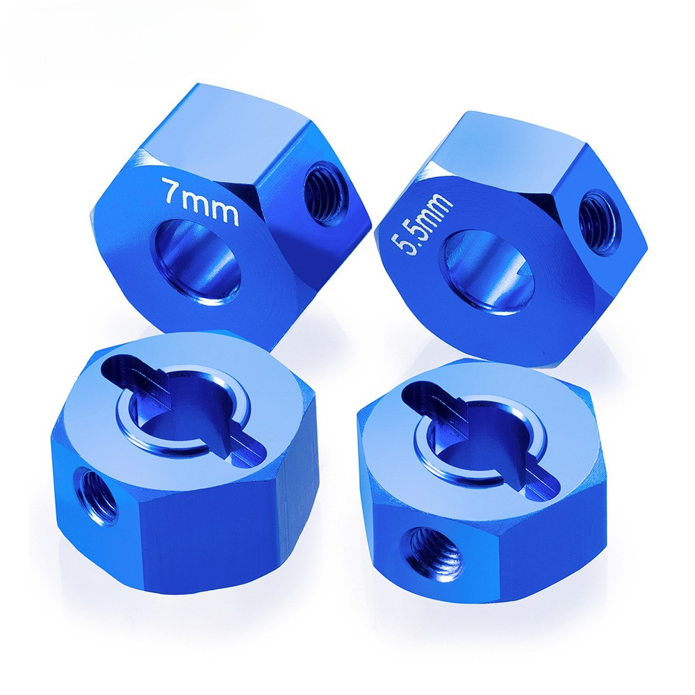 Traxxas Slash 2WD 1/10 Short Course Truck 12mm Hex Wheel Hub Adapters - ชุดอัพเกรดอลูมิเนียม