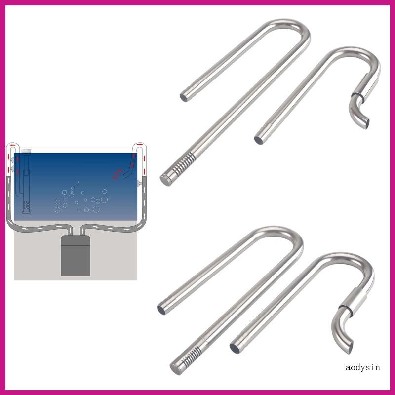 (ส่วนลดสูง)aodysin.th Inflow and Outflow Stainless Steel for Aquarium Filter Grow Fish for Tank Fil