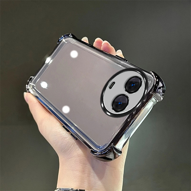 เคส Realme 11 5G/11X 5G สี่มุม Shock-proof โปร่งใส TPU เคสโทรศัพท์ SJDK