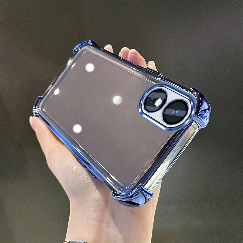 เคส Oppo A78 5G/A58 5G/A2X สี่มุม Shock-proof โปร่งใส TPU เคสโทรศัพท์ SJDK