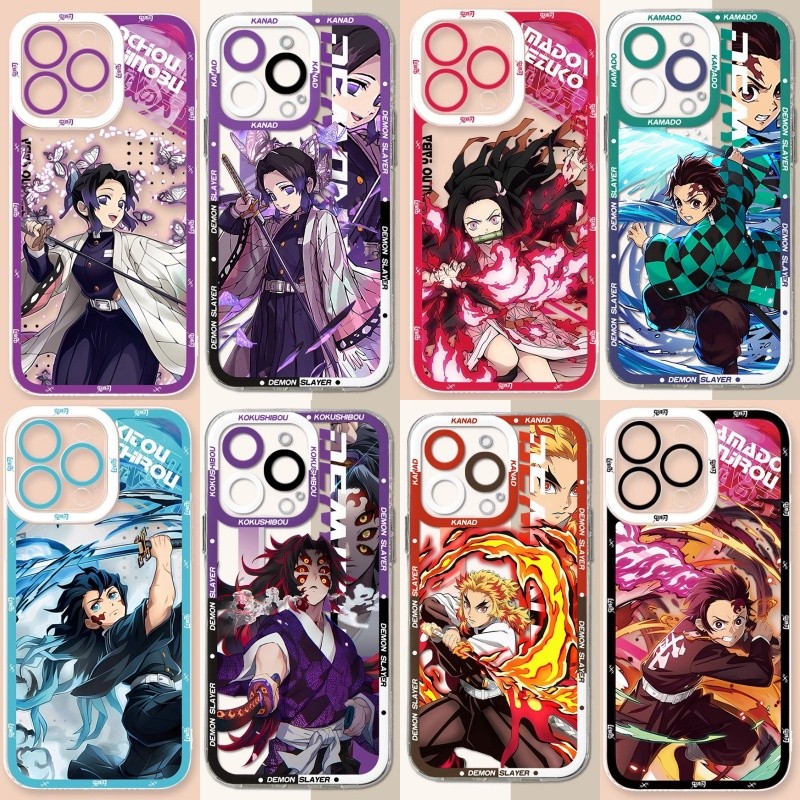 Anime Demon Slayerเคสโทรศัพท์สําหรับXiaomi Redmi 12C 13C 14C 10Cหมายเหตุ 14 10S 11S 10 11 Pro 9T 4G 5G Note10 Note11 โทรศัพท์มือถือกรณีโปร่งใสนุ่มการ์ตูน