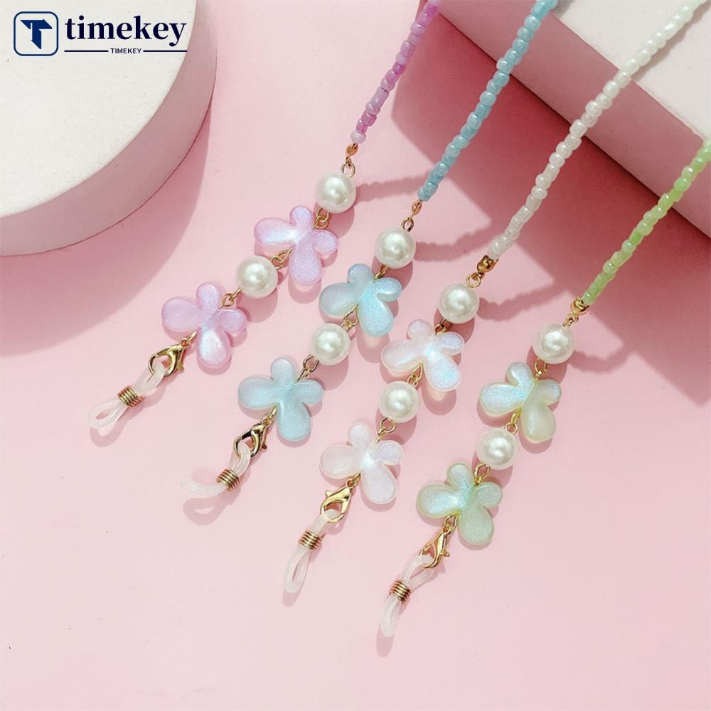 แว่นตากันแดด TME พร้อมสายคล้องคอแบบโซ่มีลูกปัด ออกแบบมาเพื่อความสะดวกในการพกพาทั้งกับแว่นตาและหน้ากา