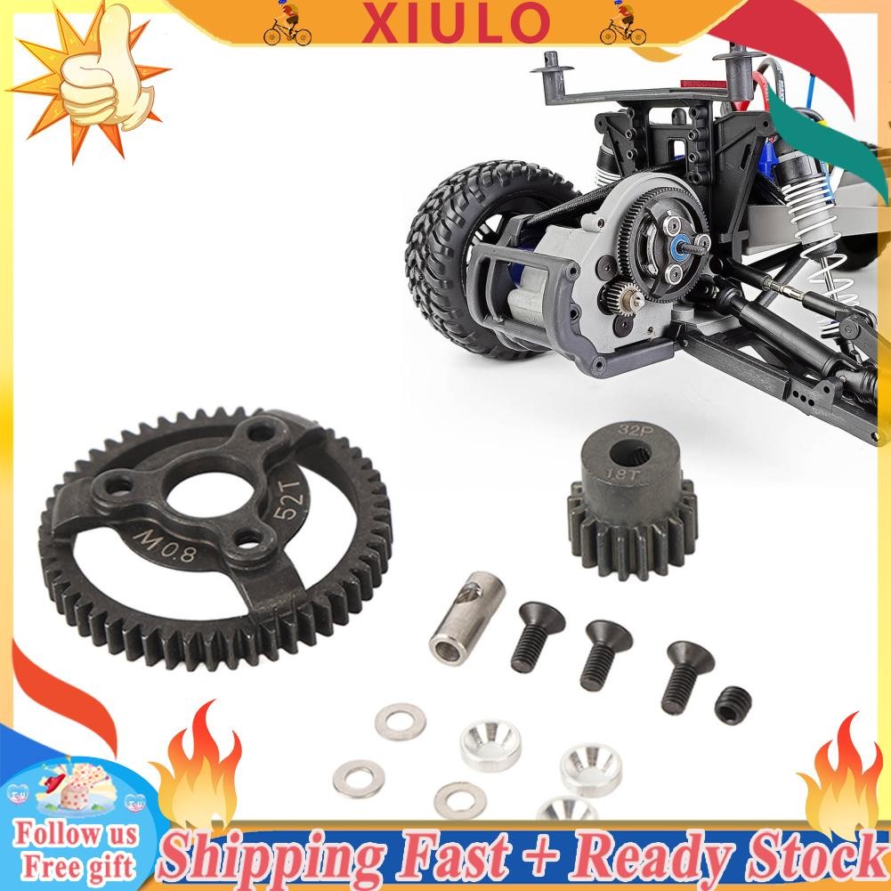 Xiulo Xiulo-th drfeify Slash Steel RC Pinion Spur Gears Long Service Life Gear Set 32p 52t 18T เพื่อ