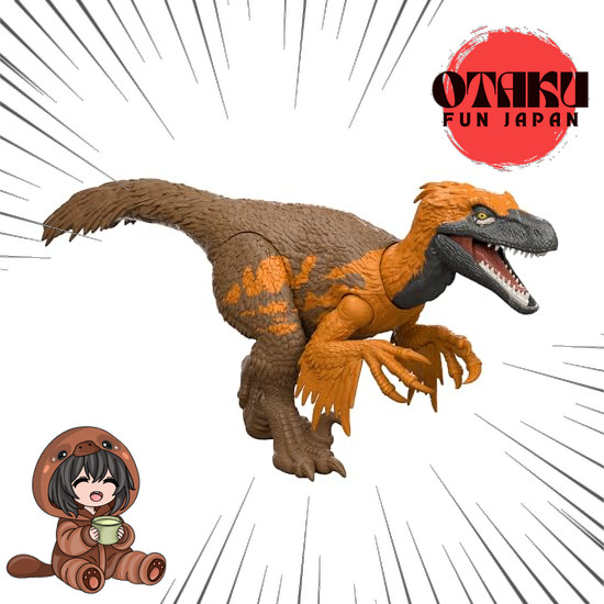 【From Japan】 Mattel Jurassic World (JURASSIC WORLD) Action Figure Hooting! Utahraptor Children's Fig
