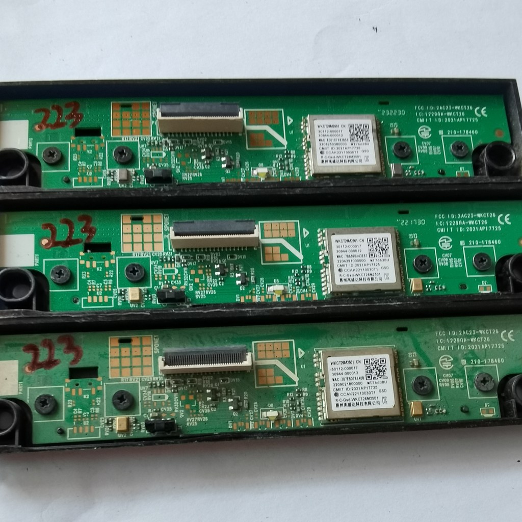 Original TCL 55V6E 75V6D 55F265C เครื่องรับสัญญาณปุ่มทีวี LCD 2AC23-WKCT26