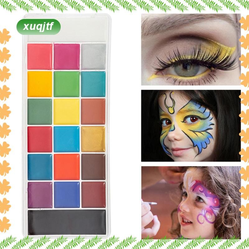 Face Body Paint Facepaints, Paint Palette, 12 สี Face Paint Pigment