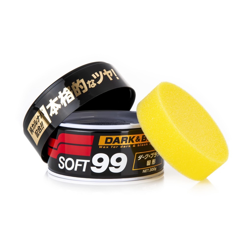 【kumamon Japan】Soft 99 (Soft99) Wax Wax ใหม่ Soft 99 Dark & ​​Black 300G ฟองน้ำสำหรับการป้องกันและเค